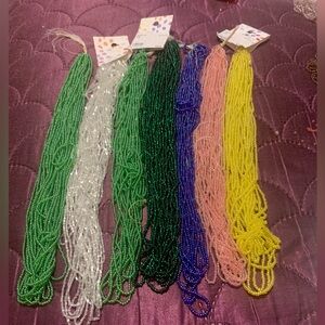 7 Hanks of glass Seed  Beads/#06
